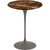 Saarinen Side Table - 16" Round side/end table Knoll Grey Espresso marble, Shiny finish 