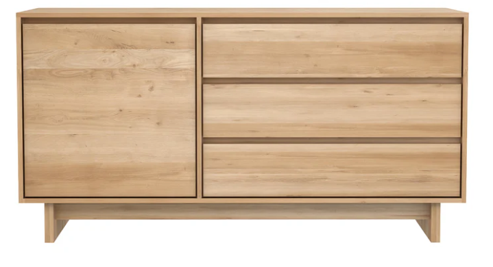 Oak Wave 1 Door 3 Drawer Sideboard ***MOVING SALE***