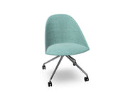 Cila Fully Upholtered Chair With Fixed Trestle Base Chairs Arper 