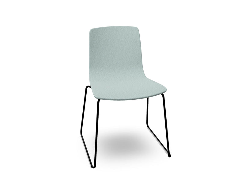 Aava 02 Sled Base Chair With Fully Upholstered Chairs Arper 