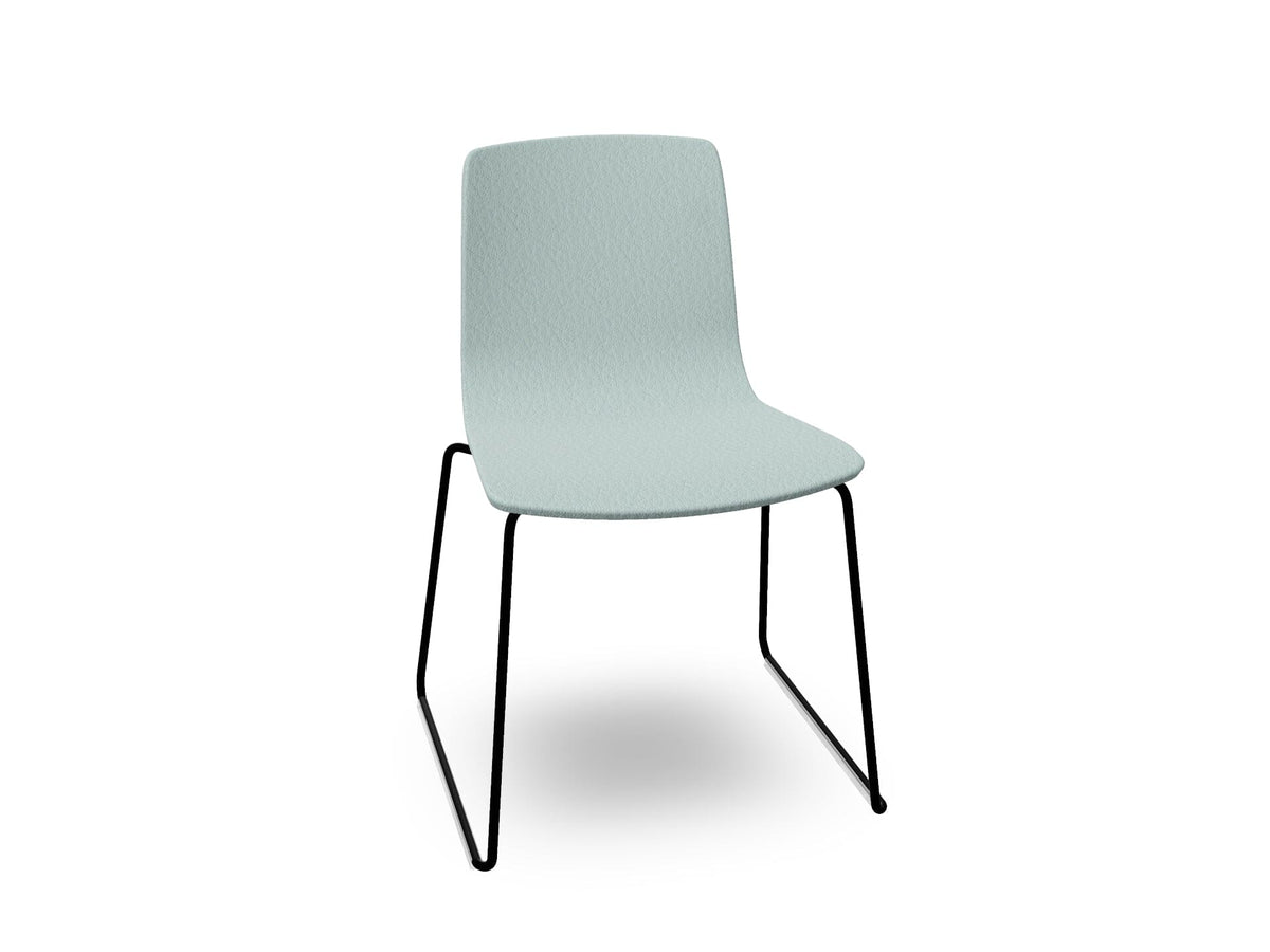 Aava 02 Sled Base Chair With Fully Upholstered Chairs Arper 