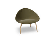 Adell 4 Leg Wood Lounge Chair With Fully Upholstered lounge chair Arper 