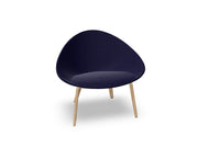 Adell 4 Leg Wood Lounge Chair With Fully Upholstered lounge chair Arper 