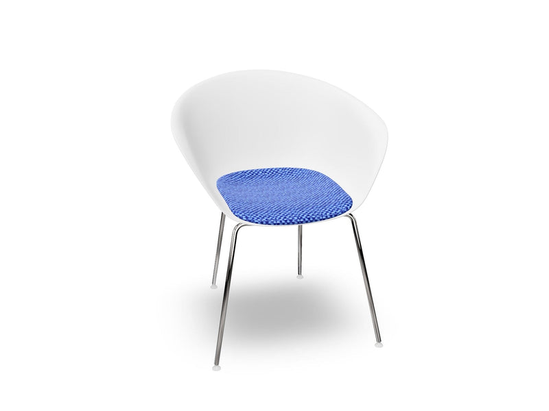 Duna 02 Four Leg Chair With Seat Cushion Chairs Arper 