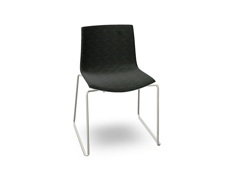 Catifa 46 Sled Base Polypropylene with Front-Face Upholstery
