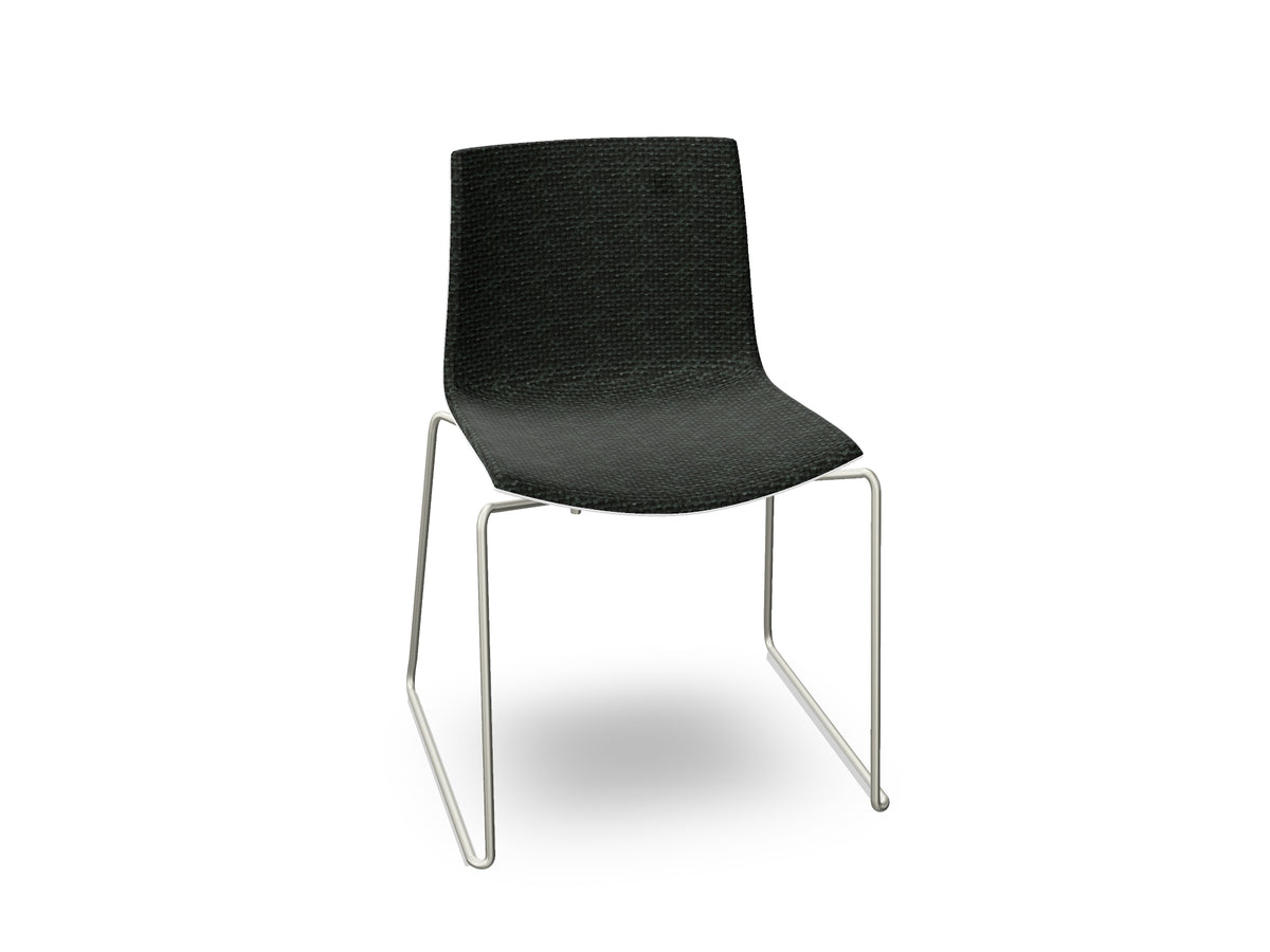 Catifa 46 Sled Base Polypropylene with Front-Face Upholstery