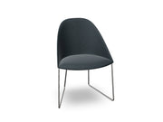 Cila Fully Upholstered Chair With Sled Base Chairs Arper 
