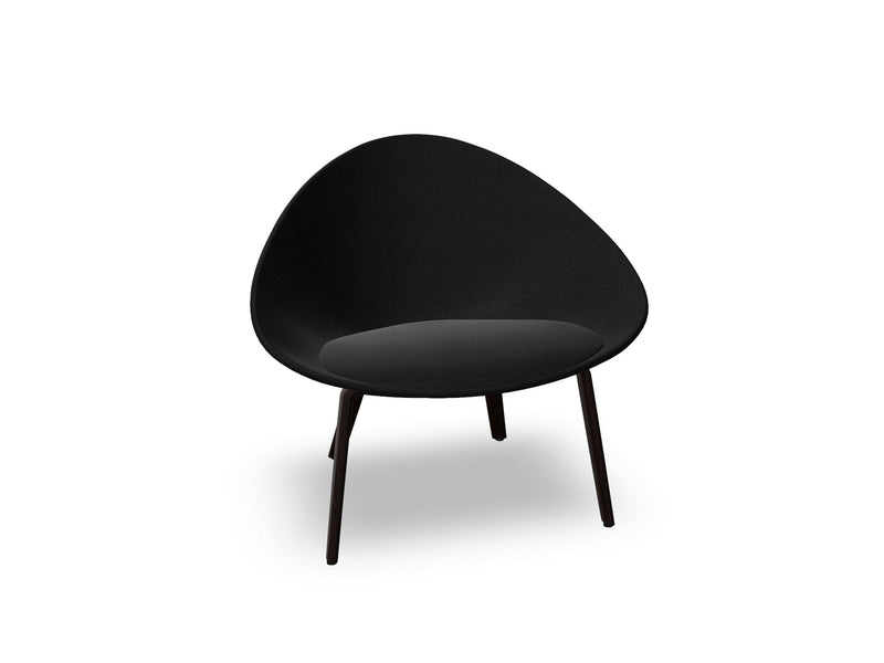 Adell 4 Leg Wood Lounge Chair With Fully Upholstered lounge chair Arper 