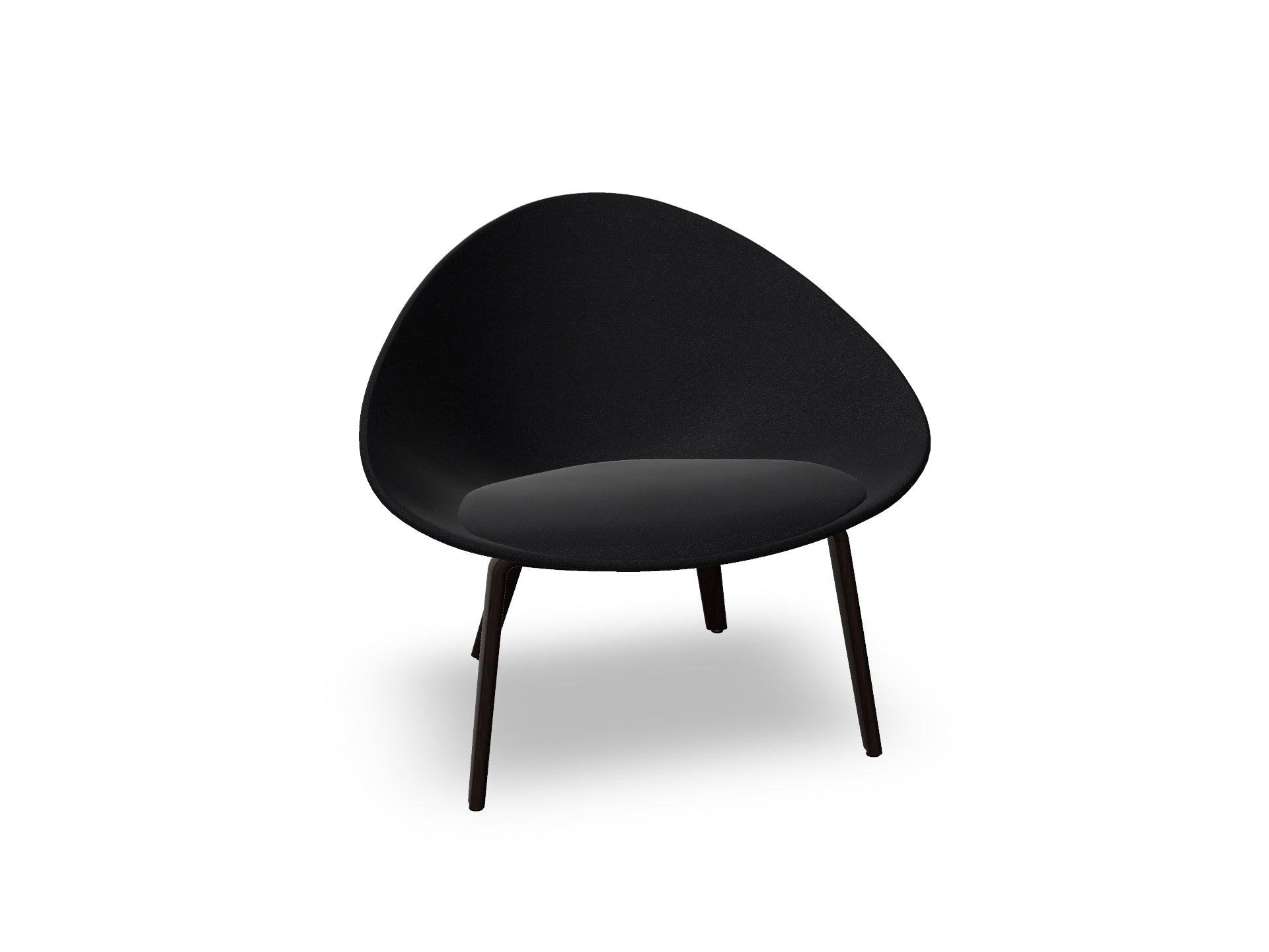 Adell 4 Leg Wood Lounge Chair With Fully Upholstered