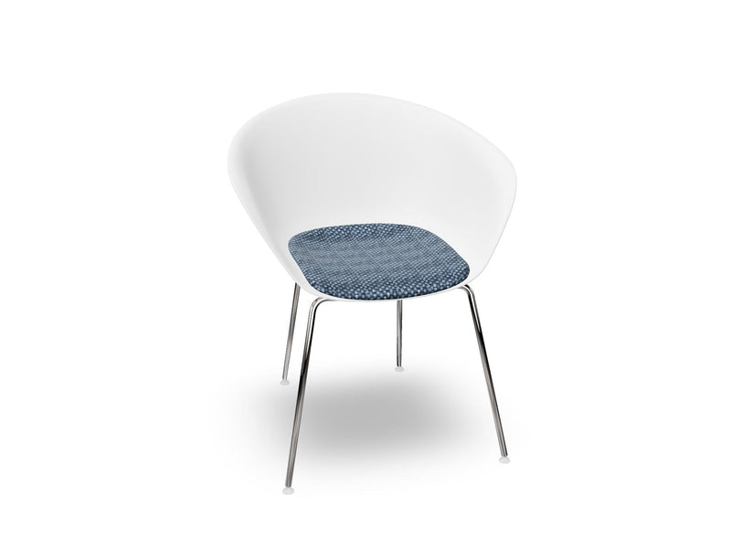 Duna 02 Four Leg Chair With Seat Cushion Chairs Arper 