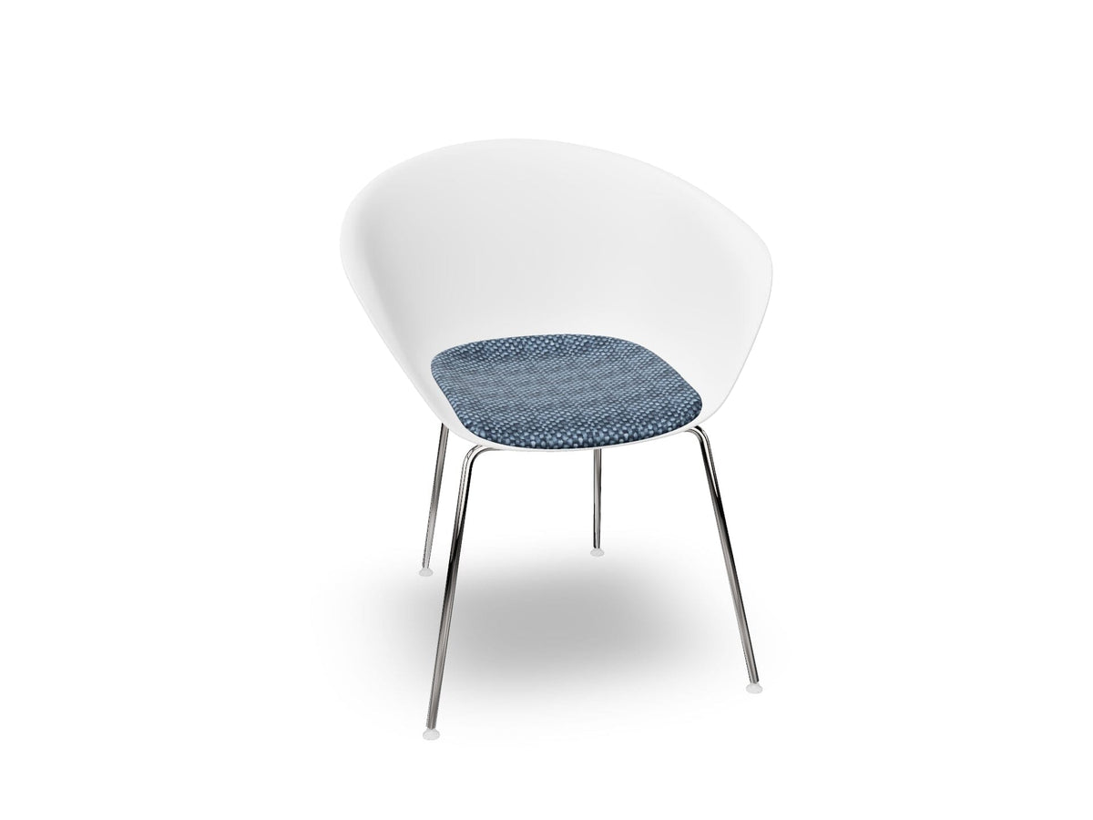 Duna 02 Four Leg Chair With Seat Cushion Chairs Arper 