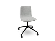 Aava 02 Fixed Trestle Base Wood Chair With Front Upholstery Chairs Arper 