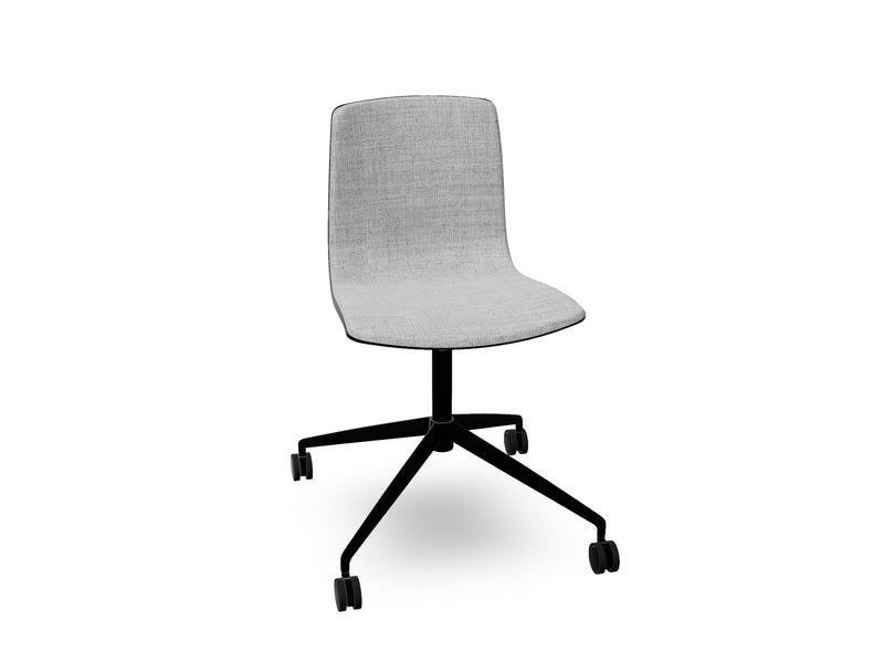 Aava 02 Fixed Trestle Base Wood Chair With Front Upholstery Chairs Arper 