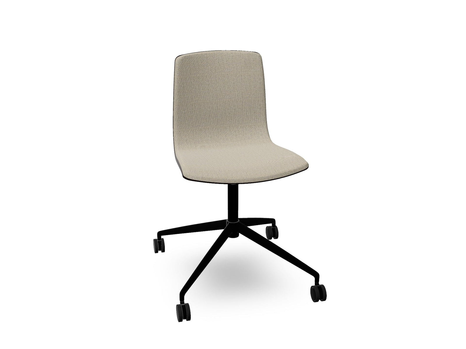 Aava 02 Fixed Trestle Base Wood Chair With Front Upholstery Chairs Arper 