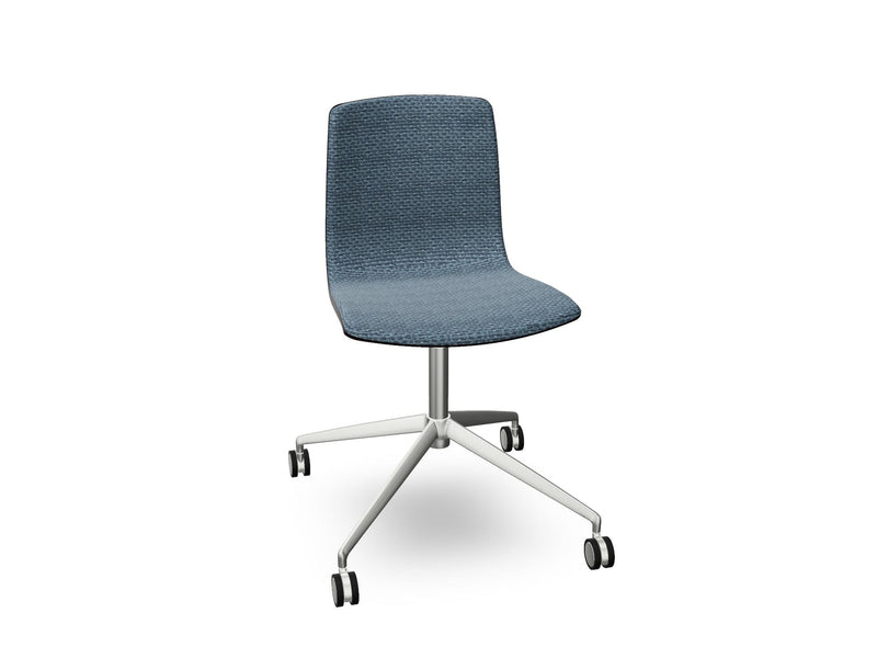 Aava 02 Fixed Trestle Base Wood Chair With Front Upholstery Chairs Arper 