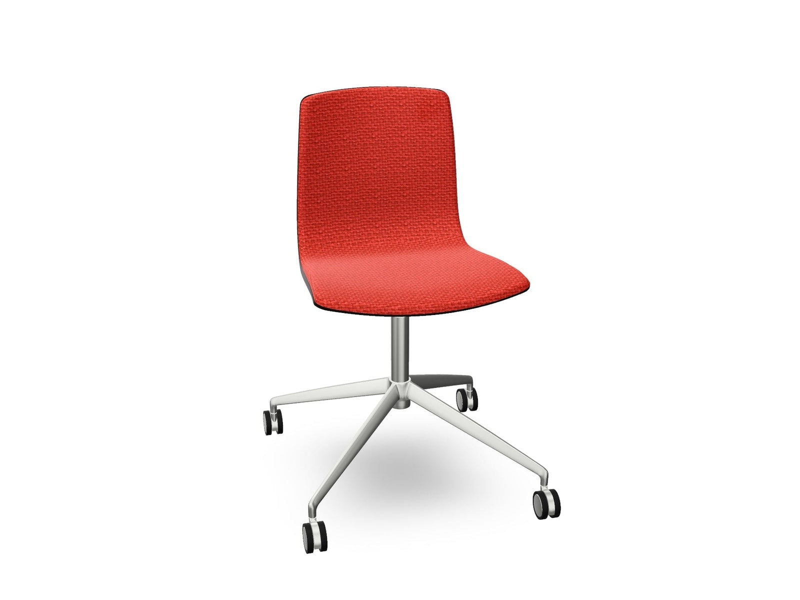 Aava 02 Fixed Trestle Base Wood Chair With Front Upholstery Chairs Arper 