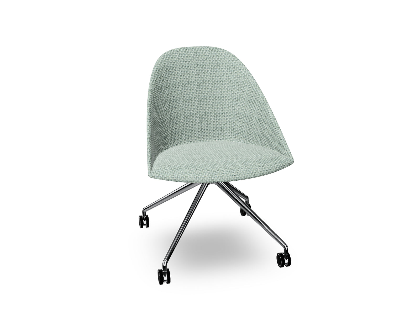 Cila Fully Upholtered Chair With Fixed Trestle Base