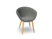 Duna 02 Wood Leg Chair With Full Upholstery Chairs Arper 