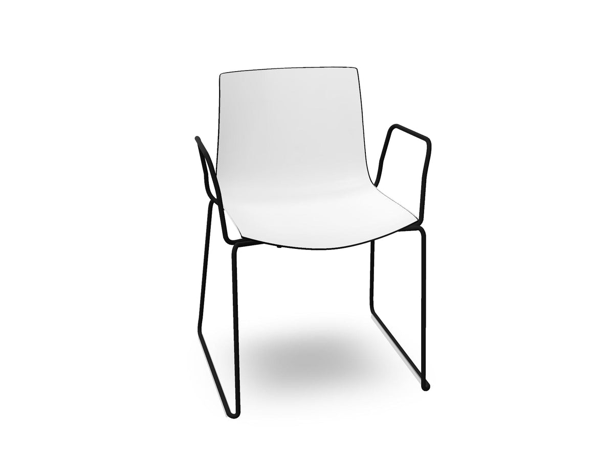 Catifa 46 Polypropylene Bi-Color Sled Base Chair Side/Dining Arper 