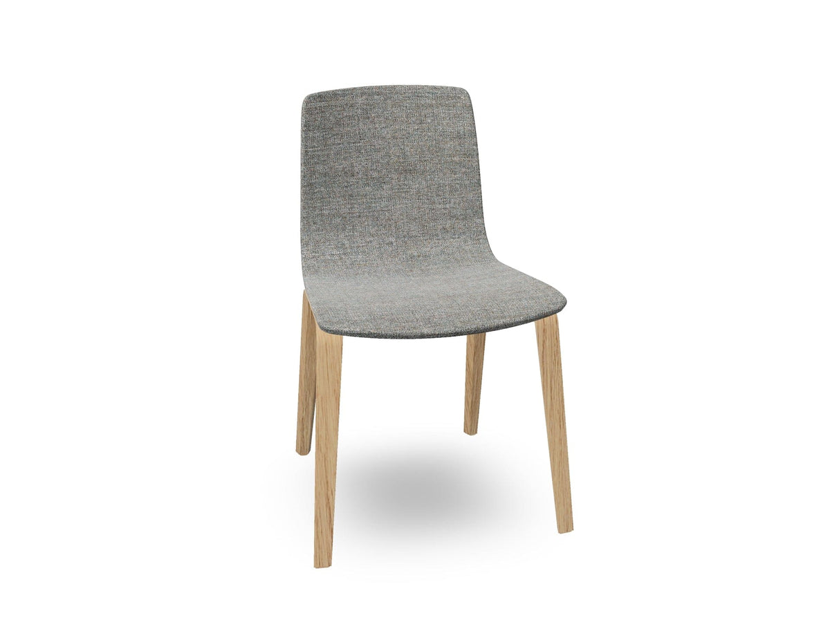 Aava 02-4 Wood Legs Chair With Fully Upholstered Chairs Arper 