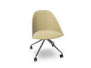 Cila Fully Upholtered Chair With Fixed Trestle Base Chairs Arper 