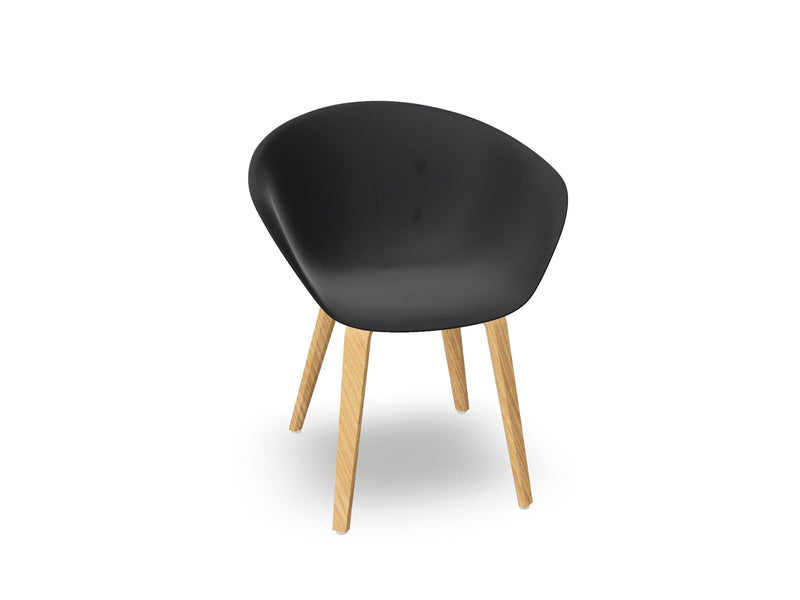 Duna 02 Polypropylene Chair With Wood Legs Chairs Arper 