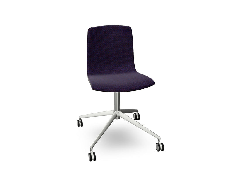 Aava 02 Fixed Trestle Base Wood Chair With Front Upholstery Chairs Arper 