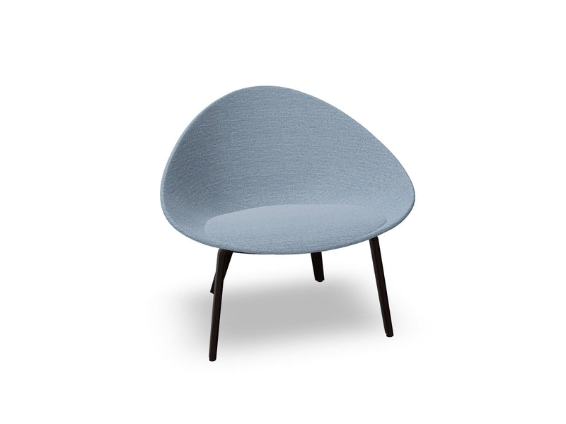 Adell 4 Leg Wood Lounge Chair With Fully Upholstered lounge chair Arper 