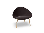Adell 4 Leg Wood Lounge Chair With Fully Upholstered lounge chair Arper 