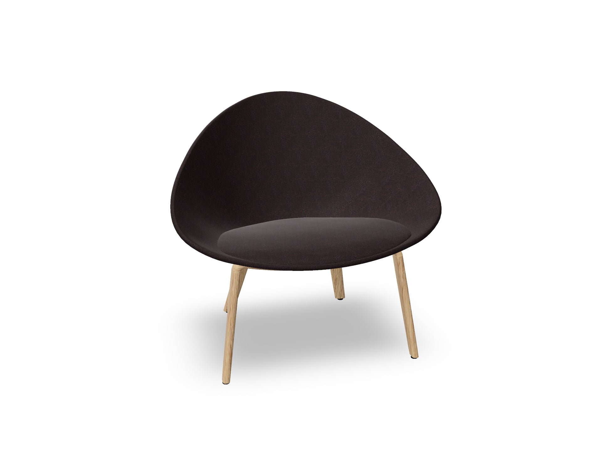 Adell 4 Leg Wood Lounge Chair With Fully Upholstered