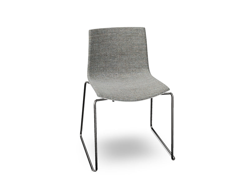 Catifa 46 Sled Base Polypropylene with Front-Face Upholstery