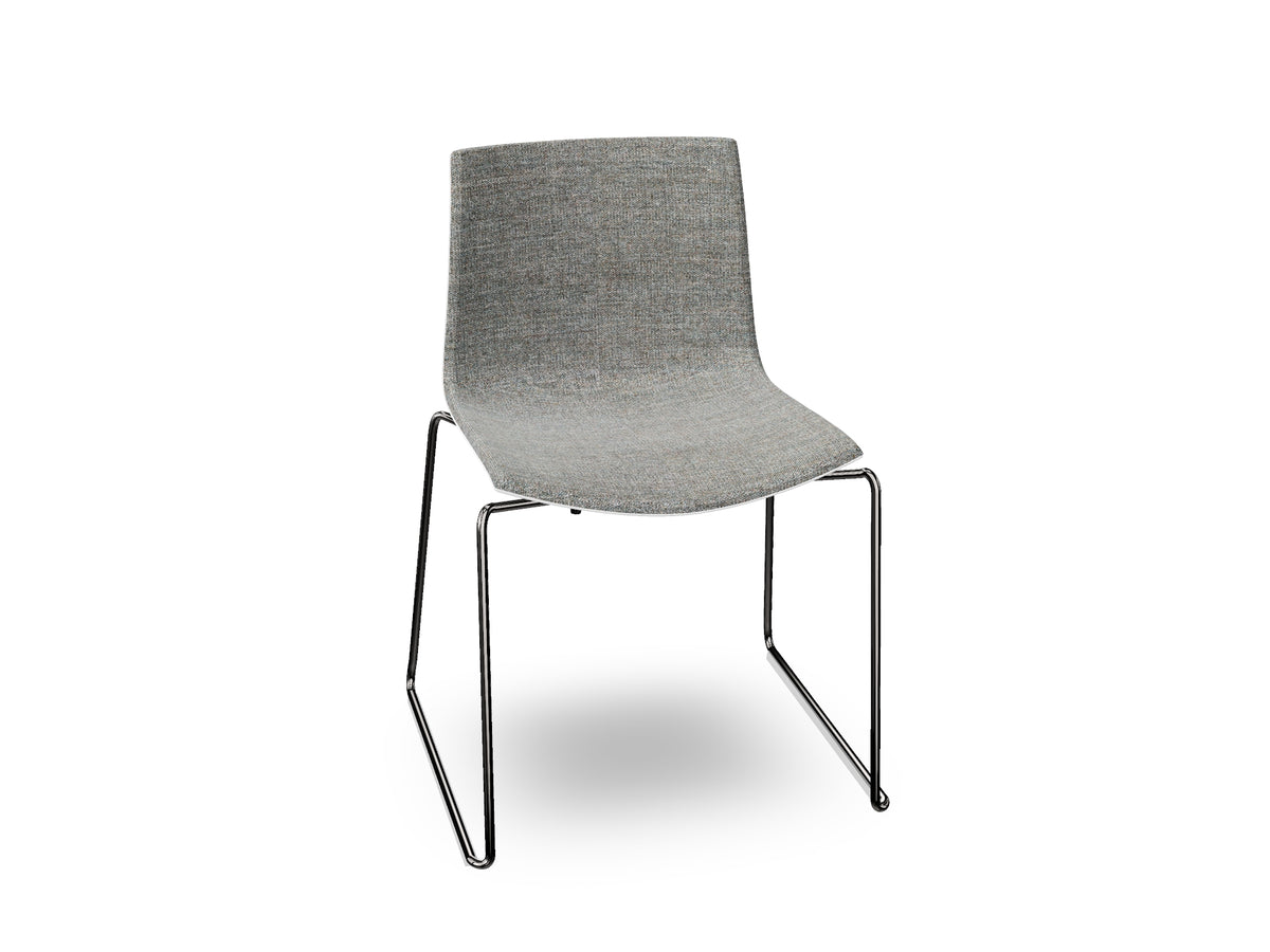Catifa 46 Sled Base Polypropylene with Front-Face Upholstery
