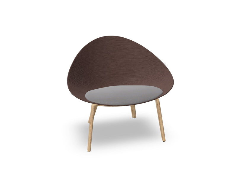 Adell 4 Leg Wood Lounge Chair lounge chair Arper 