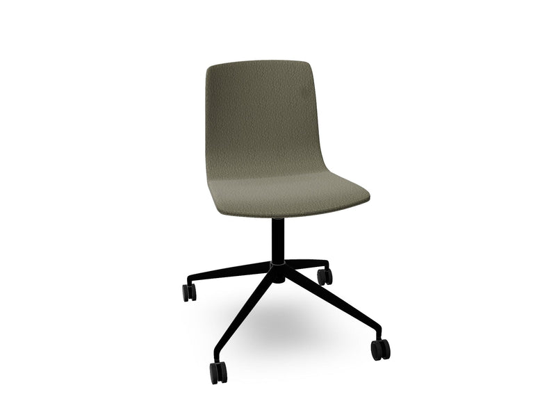 Aava 02 Fixed Trestle Base Chair With Fully Upholstered Chairs Arper 