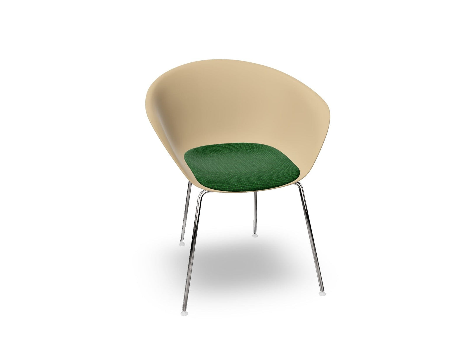 Duna 02 Four Leg Chair With Seat Cushion Chairs Arper 
