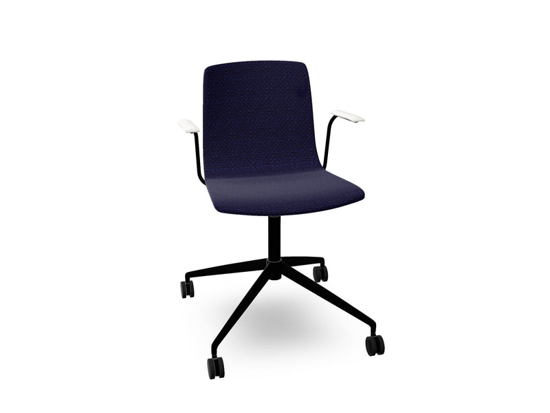 Aava 02 Fixed Trestle Base Chair With Fully Upholstered Chairs Arper 