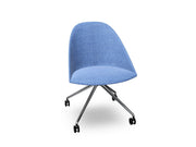 Cila Fully Upholtered Chair With Fixed Trestle Base Chairs Arper 