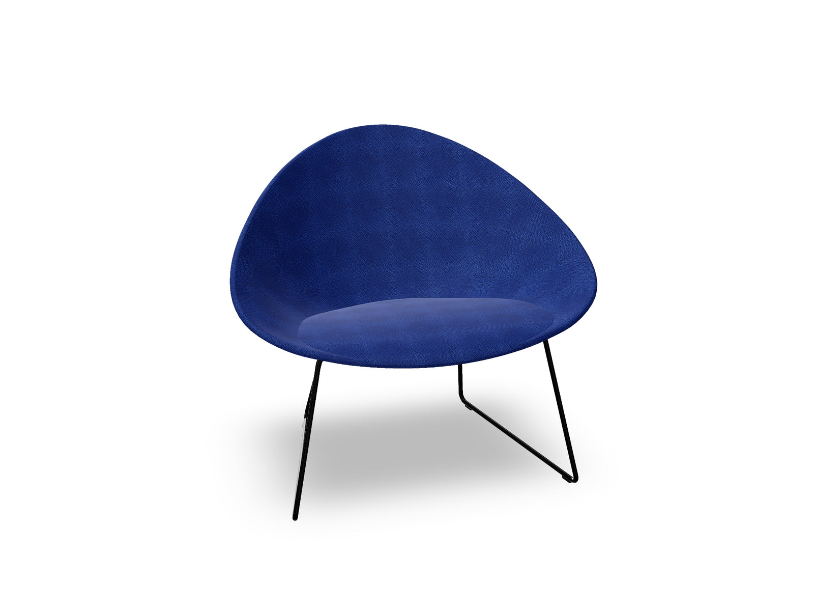 Adell Sled Base Lounge Chair With Fully Upholstered