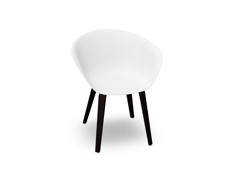 Duna 02 Polypropylene Chair With Wood Legs Chairs Arper 