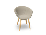Duna 02 Wood Leg Chair With Full Upholstery Chairs Arper 