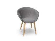 Duna 02 Wood Leg Chair With Full Upholstery Chairs Arper 