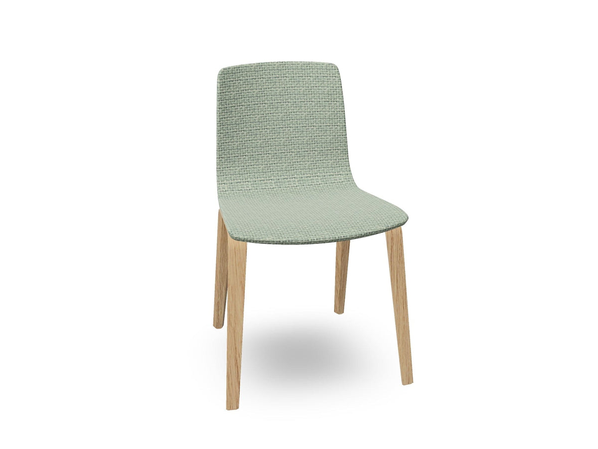 Aava 02-4 Wood Legs Chair With Fully Upholstered Chairs Arper 