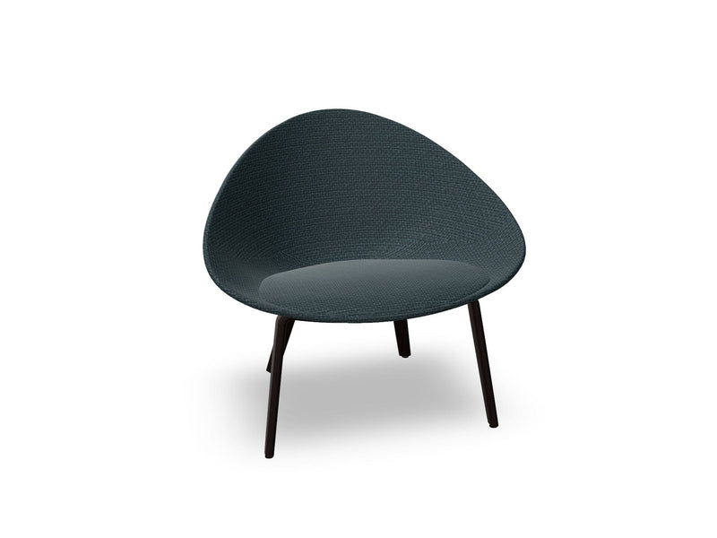 Adell 4 Leg Wood Lounge Chair With Fully Upholstered lounge chair Arper 