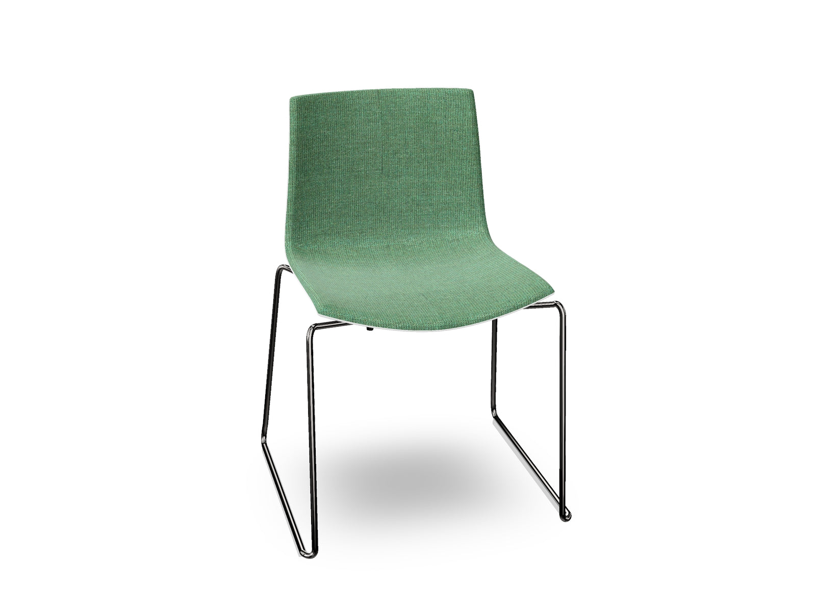 Catifa 46 Sled Base Polypropylene with Front-Face Upholstery