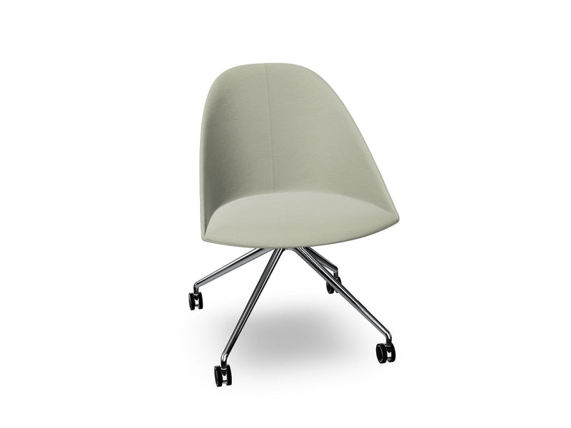 Cila Fully Upholtered Chair With Fixed Trestle Base Chairs Arper 