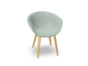 Duna 02 Wood Leg Chair With Full Upholstery Chairs Arper 