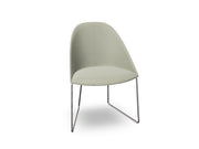 Cila Fully Upholstered Chair With Sled Base Chairs Arper 