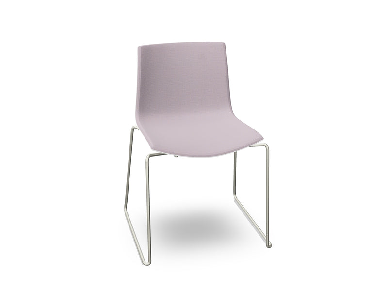 Catifa 46 Sled Base Polypropylene with Front-Face Upholstery