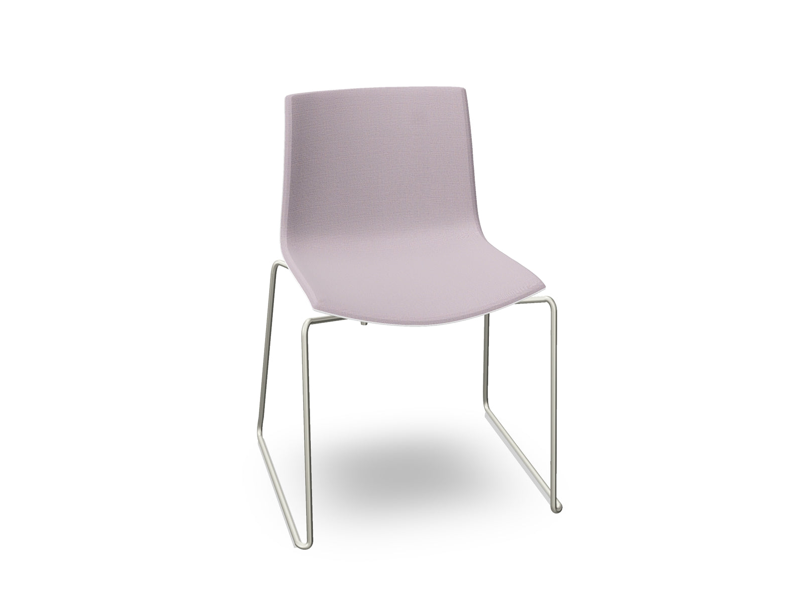 Catifa 46 Sled Base Polypropylene with Front-Face Upholstery