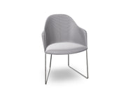 Cila Fully Upholstered Armchair With Sled Base Chairs Arper 